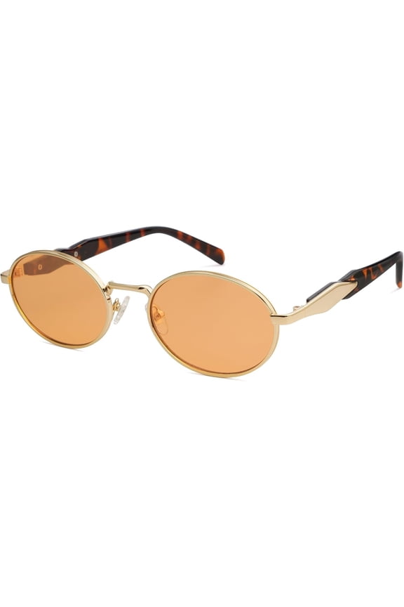 Retro Oval Sunglasses for Women Men Trendy Sun Glasses Designer Inspired Classic Shades UV400 Protection SJ1224