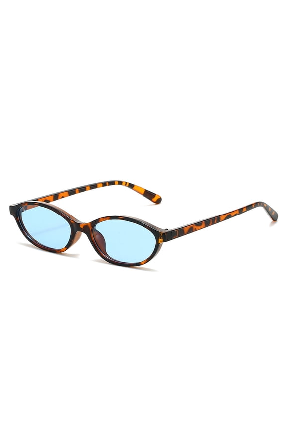 Retro Oval Sunglasses for Women - Vintage Full-Frame Sun Glasses in Black, Amber, Tortoise, Beige & Gold