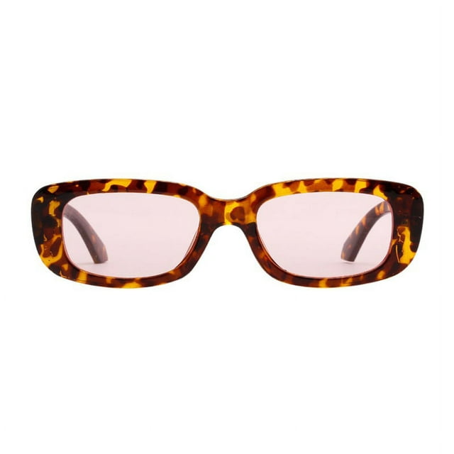 Retro Oval-shaped Hip Hop Clear Casual Colored Lens Festival Fashion Sunglasses for Women Men