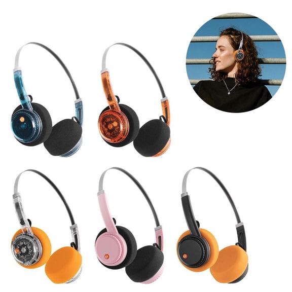 Retro Over-Ear Headphone Bluetooth Headset, Hi-Fi Stereo Earphone Pevices Mobile Playback Headset, For Most Phones