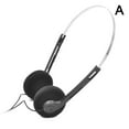 thumbnail image 1 of Retro Over-Ear Headphones, Lightweight Wired Stereo Earphones with 3.5mm Jack for Mobile Phones, 1 of 8