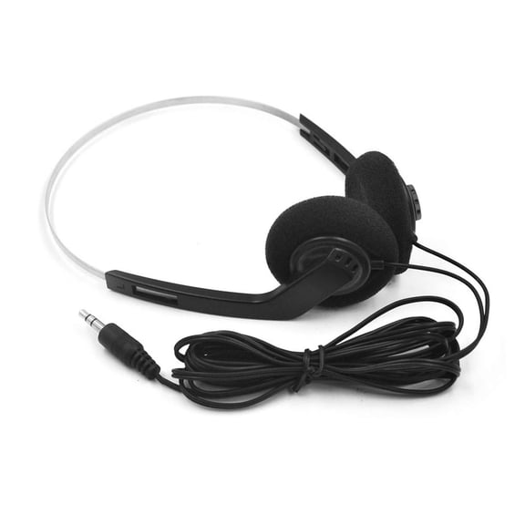 Retro Over-Ear Headphones, Wired Stereo Lightweight Vintage Headset with 3.5mm Plug, Portable On-Ear Earphones for Travel
