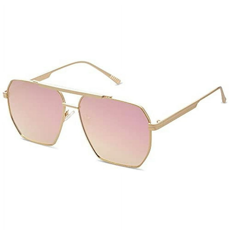 Oversized metal sunglasses hotsell