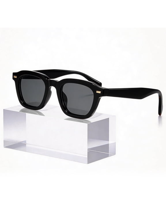 Retro Oversized Square Sunglasses with UV400 Protection, Stylish Outdoor Eyewear for Driving and Vacation