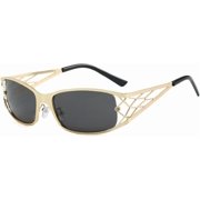 Retro Oversized Women Pilot Sunglasses Shades UV400 Men One Piece Sun Glasses