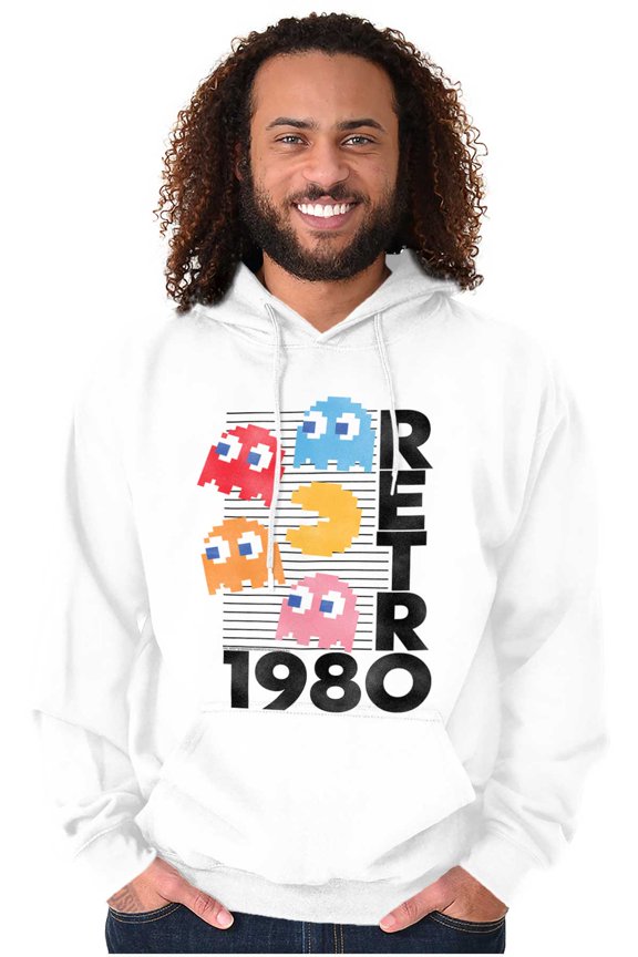 Retro PACMAN Arcade Game Characters Unisex Plus Size Hoodie Brisco Brands 2X