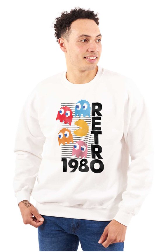 Retro PACMAN Arcade Game Characters Unisex Plus Size Sweatshirt Brisco Brands 3X
