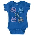 thumbnail image 1 of Retro PACMAN Character Silhouettes Romper Boys or Girls Infant Baby Brisco Brands 18M, 1 of 6