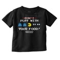 thumbnail image 1 of Retro PACMAN Dont Play With Your Food Toddler Boy Girl T Shirt Infant Toddler Brisco Brands 12M, 1 of 6