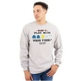 thumbnail image 1 of Retro PACMAN Dont Play With Your Food Unisex Plus Size Long Sleeve Shirt Brisco Brands 2X, 1 of 5