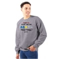 thumbnail image 1 of Retro PACMAN Dont Play With Your Food Unisex Plus Size Sweatshirt Brisco Brands 5X, 1 of 5