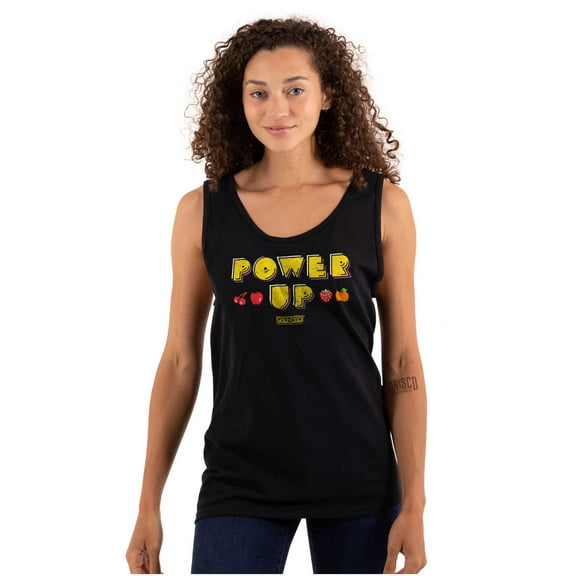 Retro PACMAN Game Power Up Fruit Tank Top T Shirts Men Women Brisco Brands S
