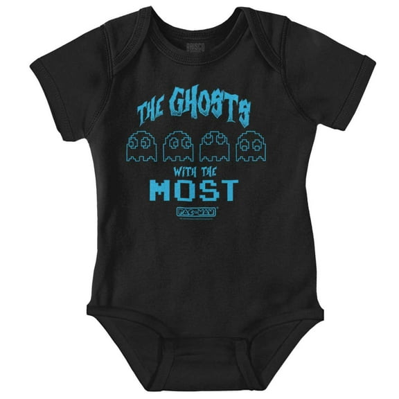 Retro PACMAN Ghosts with the Most Romper Boys or Girls Infant Baby Brisco Brands 12M