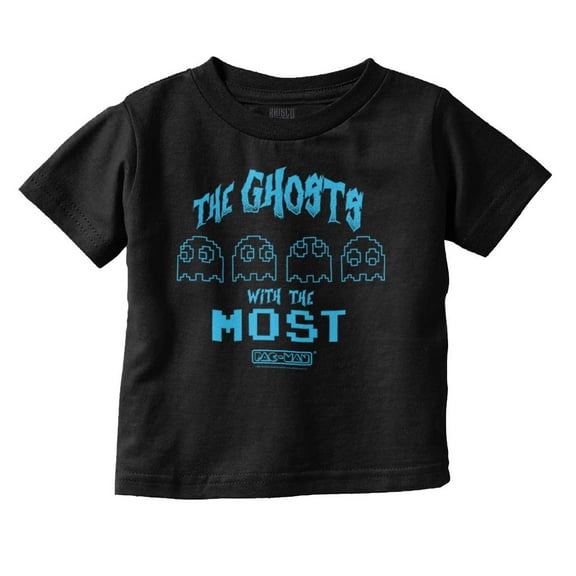 Retro PACMAN Ghosts with the Most Toddler Boy Girl T Shirt Infant Toddler Brisco Brands 12M