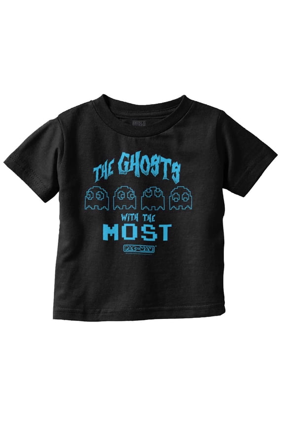 Retro PACMAN Ghosts with the Most Toddler Boy Girl T Shirt Infant Toddler Brisco Brands 12M
