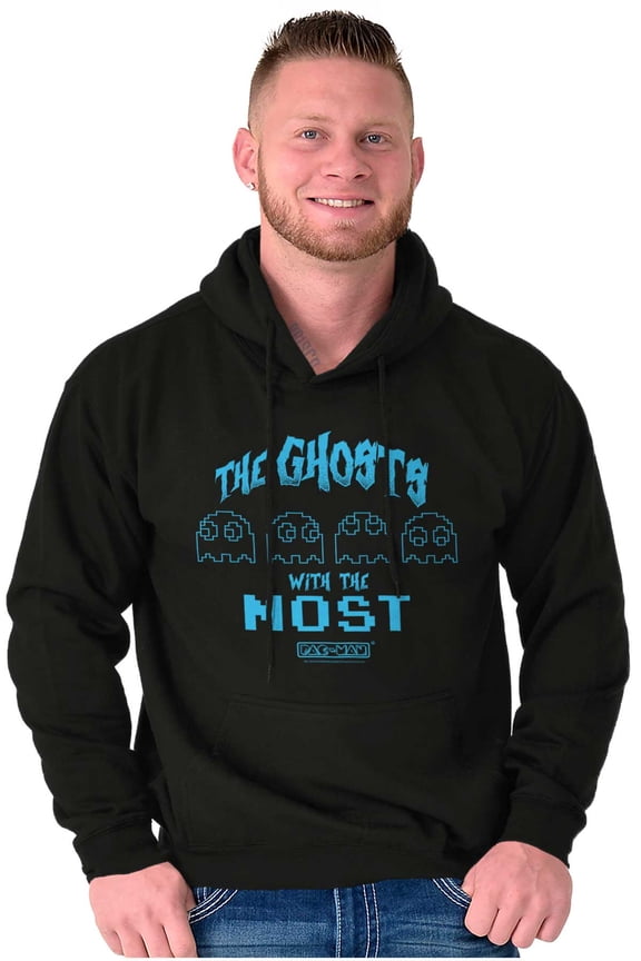 Retro PACMAN Ghosts with the Most Unisex Plus Size Hoodie Brisco Brands 2X