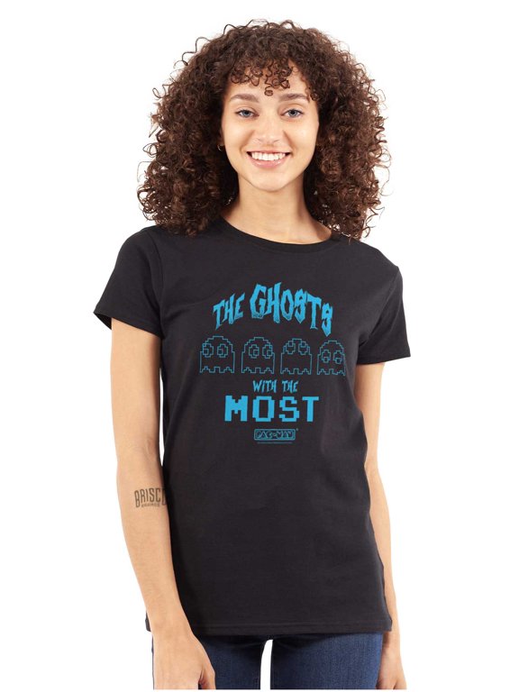 Retro PACMAN Ghosts with the Most Women's T Shirt Ladies Tee Brisco Brands S