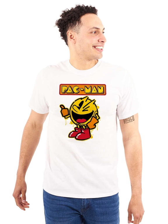 Retro PACMAN Video Arcade Game Drip Men's Graphic T Shirt Tees Brisco Brands M