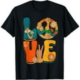 thumbnail image 1 of Retro PEACE SIGN LOVE T Shirt 60s 70s Tie Dye Hippie Costume T-Shirt, 1 of 4