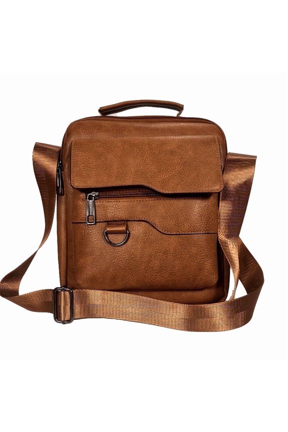 Retro PU Leather Shoulder Bag, Multi-Functional Convertible Backpack Satchel