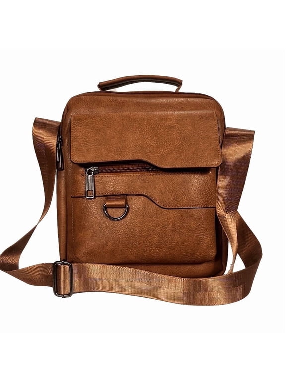 unisex crossbody purse PU Leather Shoulder Bag, Multi-Functional Convertible Backpack Satchel