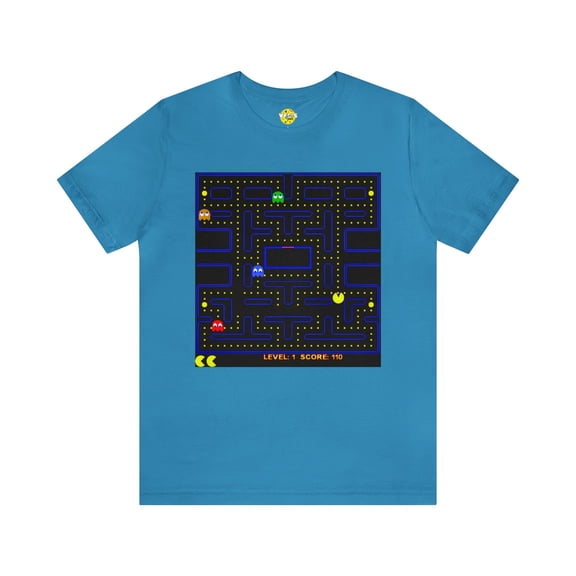 Retro Pac-Man Arcade Game Short Sleeve T-Shirt - Classic Vintage Gamer Tee