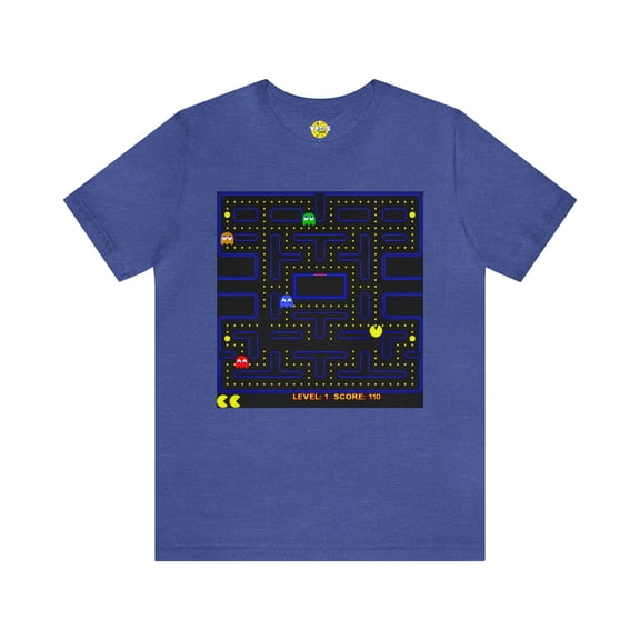 Retro Pac-Man Arcade Game Short Sleeve T-Shirt - Classic Vintage Gamer Tee