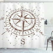 Retro Paint Splatter Shower Curtain: Add Colorful Vibes to Your Bathroom with Artistic Compass Design