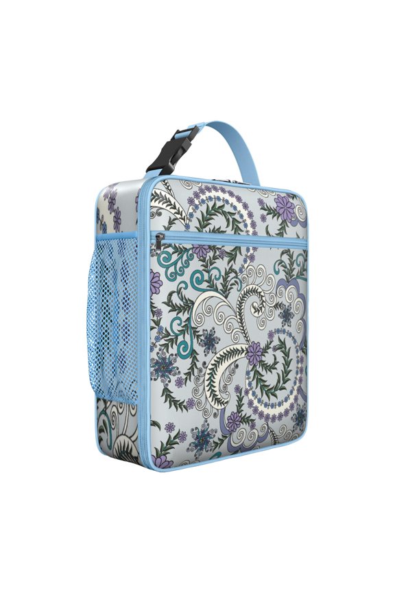 Retro Paisley Chic Vintage Pattern Boho Ethnic Floral Abstract Decorative Mandala Exotic Bohemian Rustic French Country Artistic Elegant Classic Insulated Bag