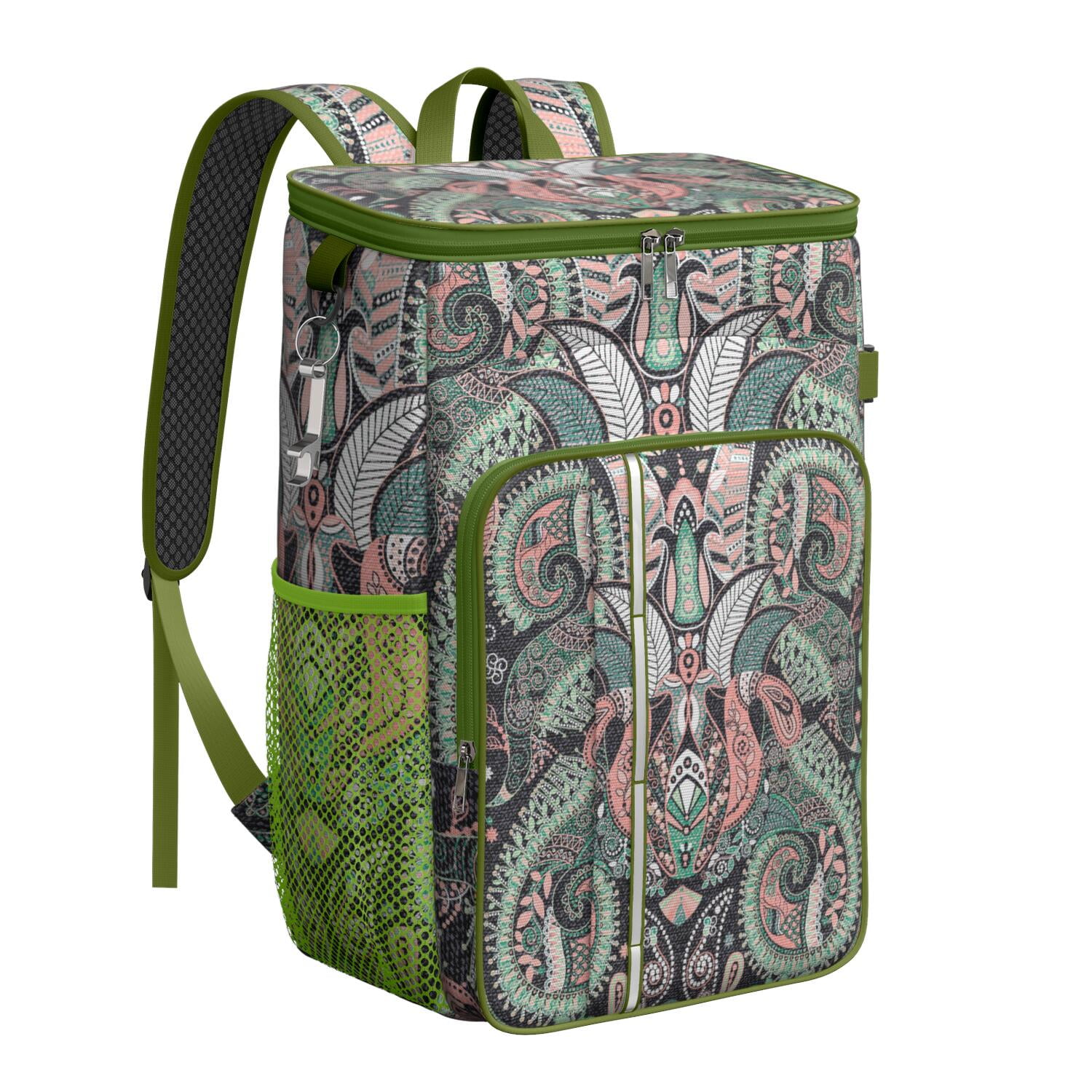 Retro Paisley Design Insulated Cooler Backpack - 20L  display picture 3
