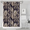 thumbnail image 1 of Retro Paisley Floral Curtain 72x72 Inches, Quick-Dry Polyester with Plastic Rings, Bohemian Colorful Artistic Pattern for Bathrooms, 1 of 5