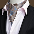 thumbnail image 1 of Retro Paisley Floral Jacquard Cravat Ascot Tie Formal Accessories For Men 05, 1 of 8