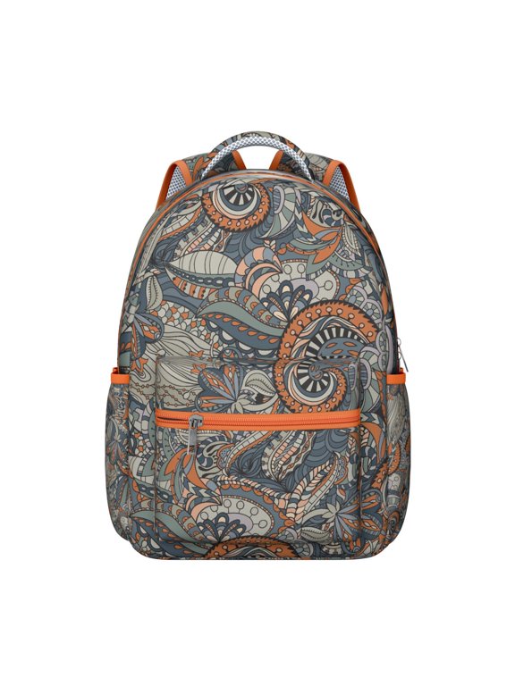 Retro Paisley Floral School Backpack for Students Comfortable and Durable Boho Vintage Floral Pattern Backpack with Abstract and Mandala Inspired Design