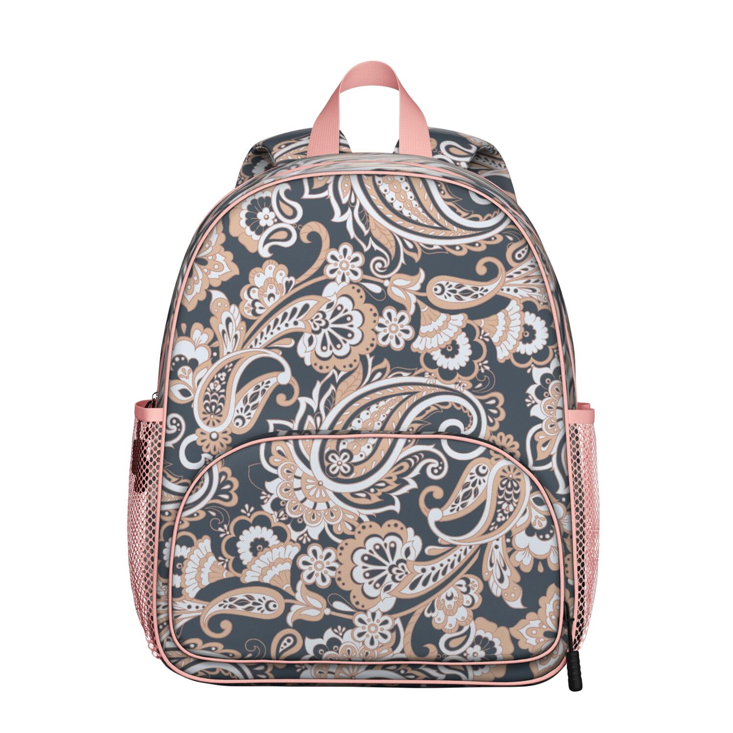 Vintage Y2K Boho Grey & Silver Tribal Print VS PINK Backpack Jacquard Backpack - Etsy main image 4