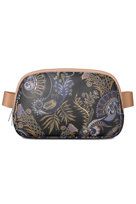 Retro Paisley Waist Bag – Floral Fanny Pack with Artistic Ethnic Design and Chic Bohemian Vibes