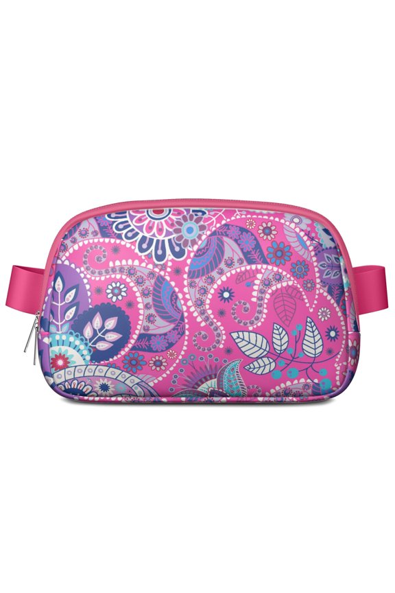 Retro Paisley Waist Bag – Floral Fanny Pack with Artistic Ethnic Design and Chic Bohemian Vibes