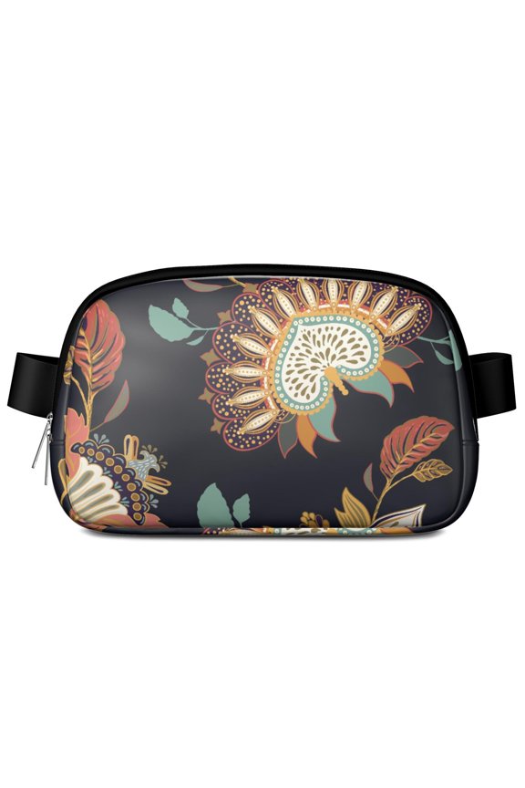 Retro Paisley Waist Bag – Floral Fanny Pack with Artistic Ethnic Design and Chic Bohemian Vibes