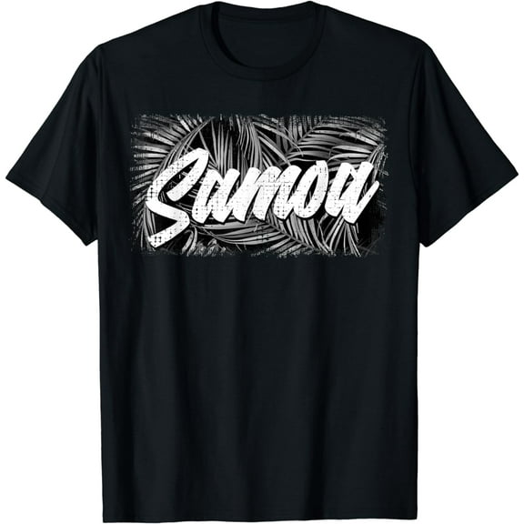 Retro Palm Samoa T Shirt Samoan Shirt