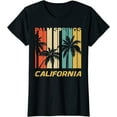 thumbnail image 1 of Retro Palm Springs California Palm Trees Vacation T-Shirt, 1 of 3