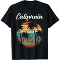 thumbnail image 1 of Retro Palm Trees California T-Shirt, 1 of 4