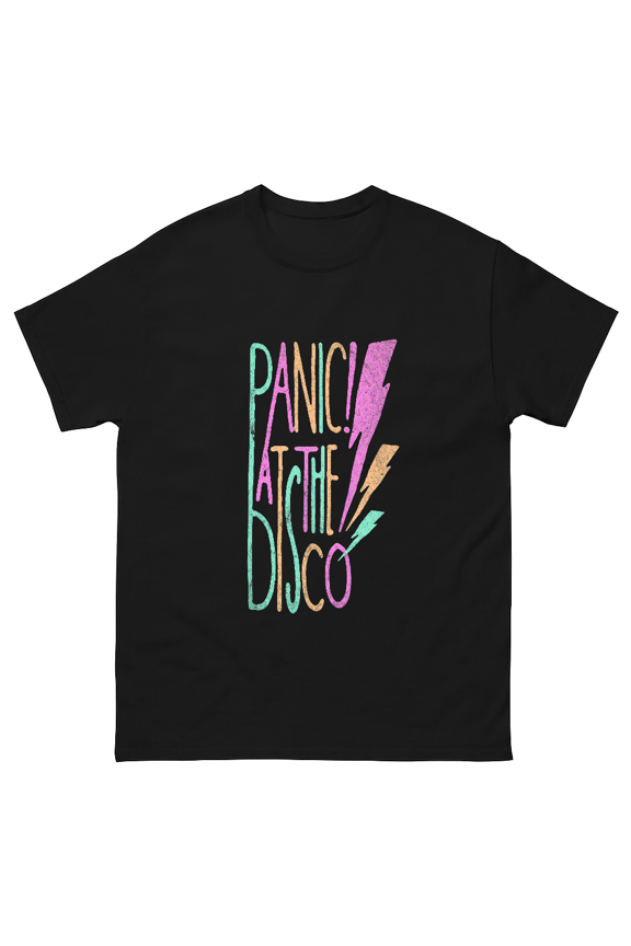 Retro Panic At The Disco Lightning Music Band Art Tee Unisex T-Shirt V15848