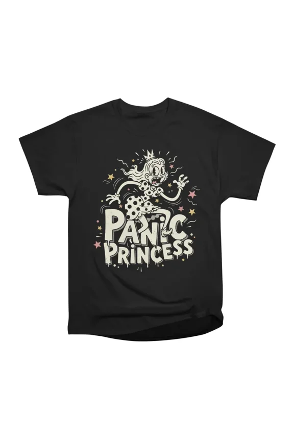 Retro Panic Princess T-Shirt Tee Gift For Him Merch For Her Apparel For Friend