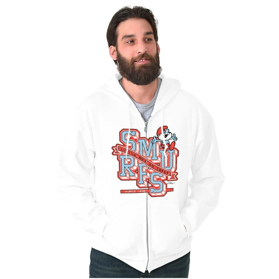 Retro Papa Smurf Little But So Great Unisex Plus Size Zip Hoodie Brisco Brands 4X