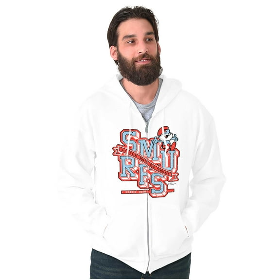 Retro Papa Smurf Little But So Great Unisex Plus Size Zip Hoodie Brisco Brands 5X