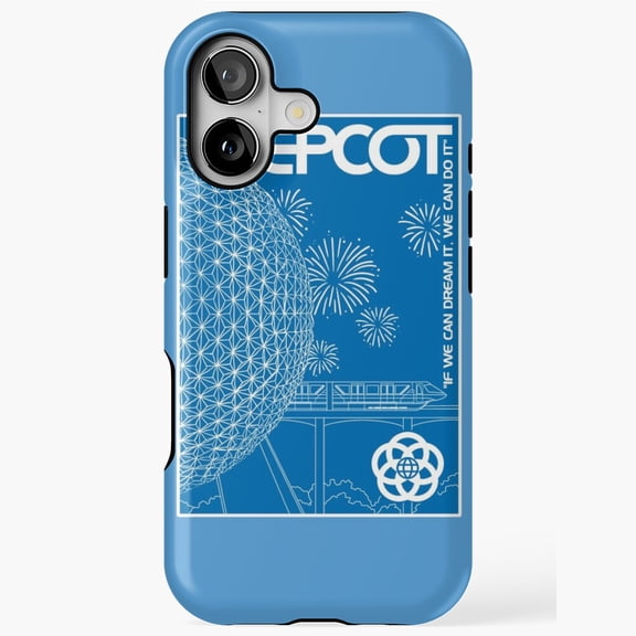Retro Park Geodesic Sphere Blueprint iPhone Case 17 11 12 13 14 15 16 Pro Max