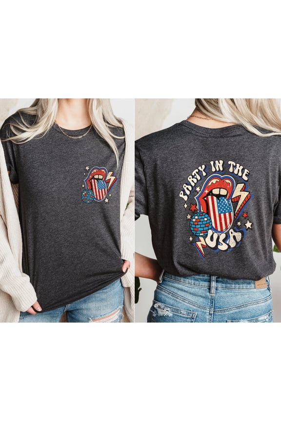Retro Party In The Usa Shirt,Boho American Girl Tee,Festival Fourth Of July Tshirt,Trendy Usa Outfit,Patriotic Summer Her TSHIRT All Size S-5XL