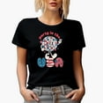 thumbnail image 1 of Retro Party in the USA with Disco Ball, 4th of July Gift, Black T-Shirt, Large, 1 of 5