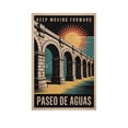 thumbnail image 1 of Retro Paseo De Aguas Poster Motivational Inspirational Vintage Travel Wall Art for Classroom Meditation Space Cultural Center Canvas Poster, 1 of 8