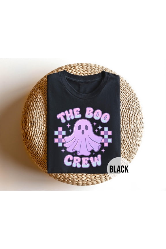 Retro Pastel Ghost Halloween Shirt - 90s Pixel Art Spooky Season Tee - Vintage Ghost Graphic Top for Fall Halloween Party