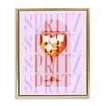 thumbnail image 1 of Retro Pastel Spritz Gold Framed Floater Canvas Wall Art, design by Lil' Rue, 1 of 10